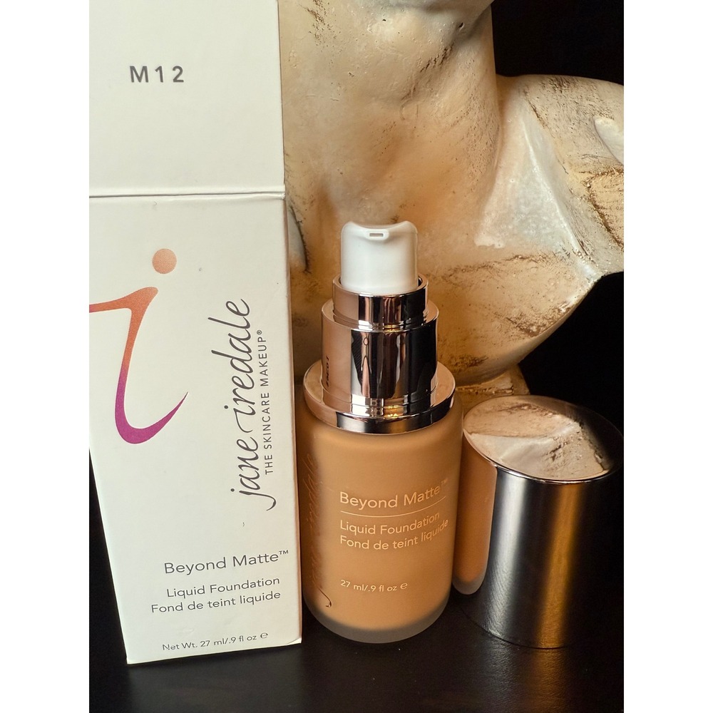 Jane Iredale Beyond Matte Liquid Foundation M12 0.9 fl oz‎ 27ml New in Box
